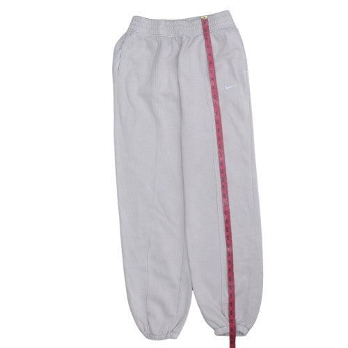 Nike Womens Grey Small Jogger Sweatpants Elastic Waist Cotton Blend