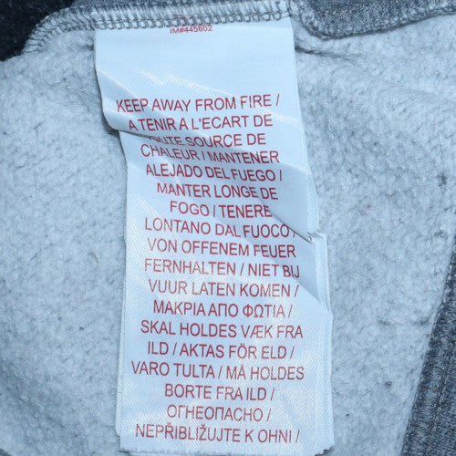 Nike Boys Grey XL Pullover Fleece Hoodie with Red Logo
