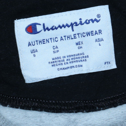 Champion Mens Grey Crew Neck Fleece Sweatshirt Size S Classic Fit