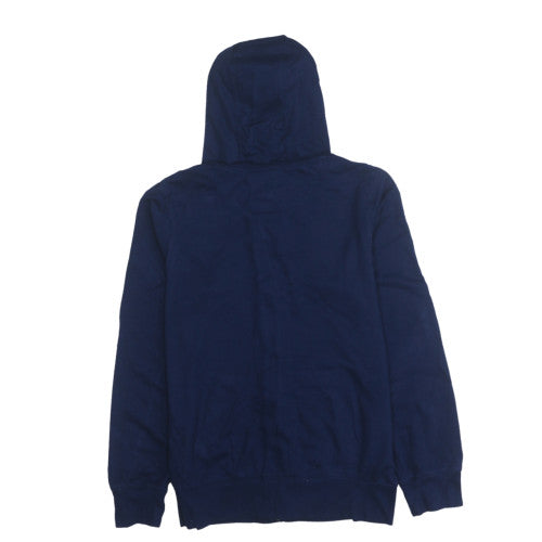 Levi's Boys Blue Full Zip Hoodie Size 14 Years Cotton Blend Logo Sweatshirt