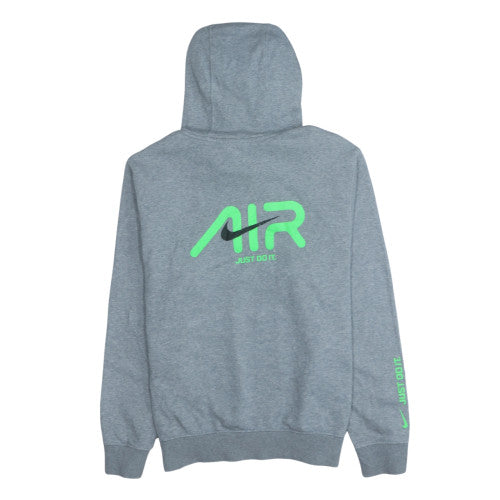Nike Men's Grey Pullover Hoodie Small Logo Fleece Sportswear
