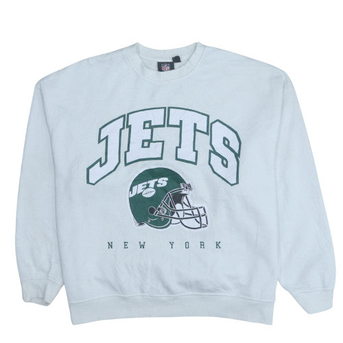 Primark NFL Women's Grey New York Jets Pullover Sweatshirt Size M