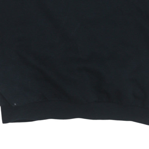 Adidas Womens Black Size 12 Crew Neck Pullover Sweatshirt