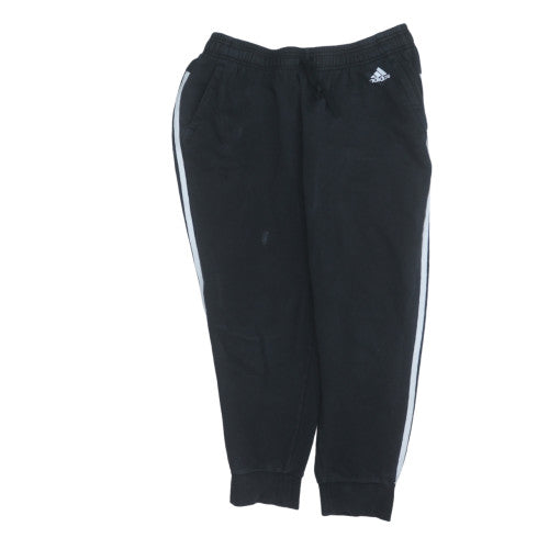 Adidas Women's Black XL Jogger Track Pants with Side Stripes