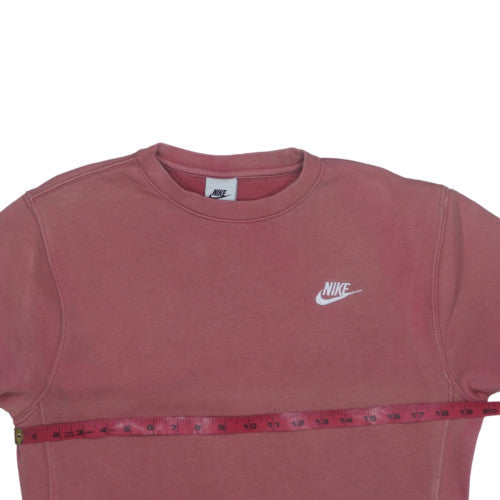 Nike Womens Pink XS Crew Neck Pullover Sweatshirt