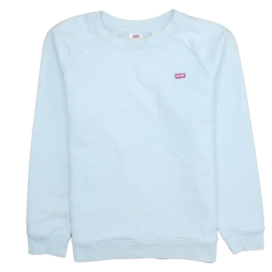 Levi's Women Light Blue XS Crew Neck Pullover Sweatshirt