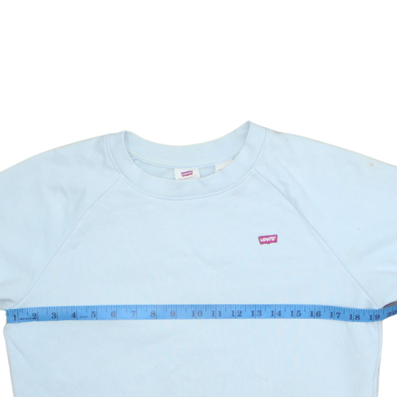 Levi's Women Light Blue XS Crew Neck Pullover Sweatshirt