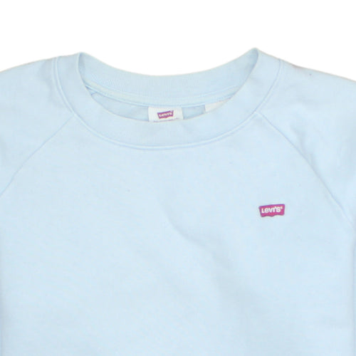 Levi's Women Light Blue XS Crew Neck Pullover Sweatshirt