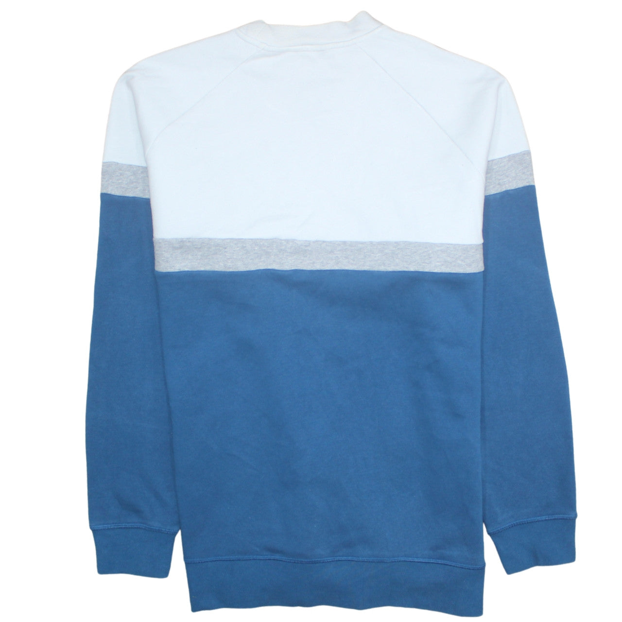 Adidas Men's Blue Grey White Pullover Sweatshirt XL Crew Neck