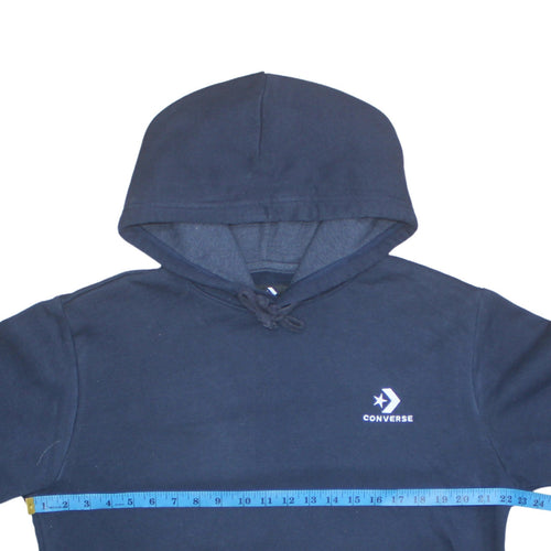 Converse Men's Blue Pullover Hoodie Medium Fleece Sportswear