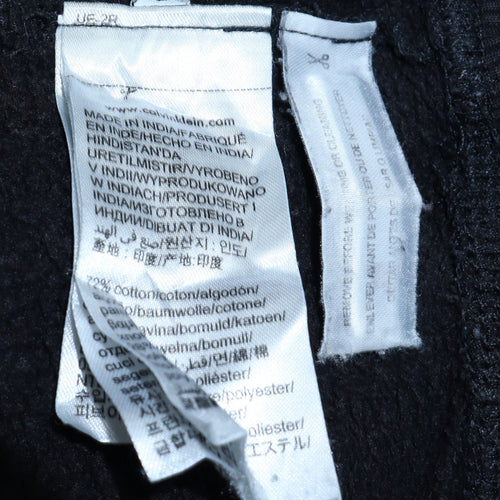 Calvin Klein Jeans Men's Black XS Crew Neck Pullover Sweatshirt