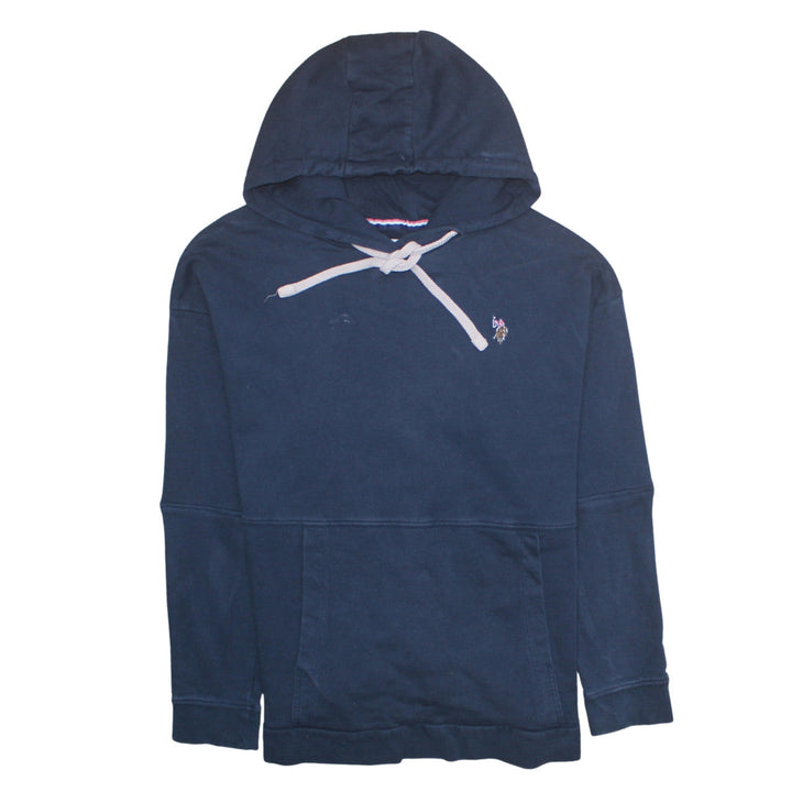 U.S. Polo Assn. Women Navy Blue Cotton 2XL Pullover Hoodie
