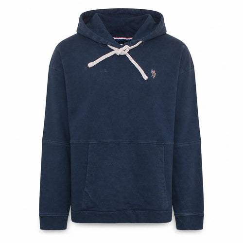 U.S. Polo Assn. Women Navy Blue Cotton 2XL Pullover Hoodie
