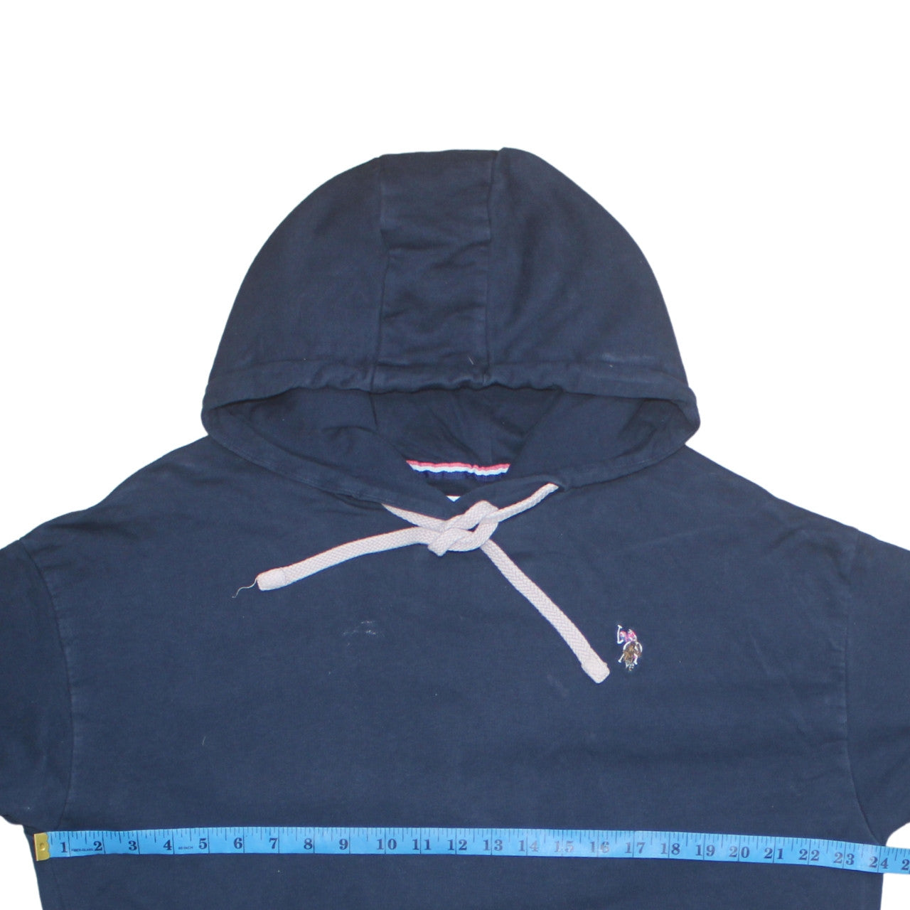 U.S. Polo Assn. Women Navy Blue Cotton 2XL Pullover Hoodie