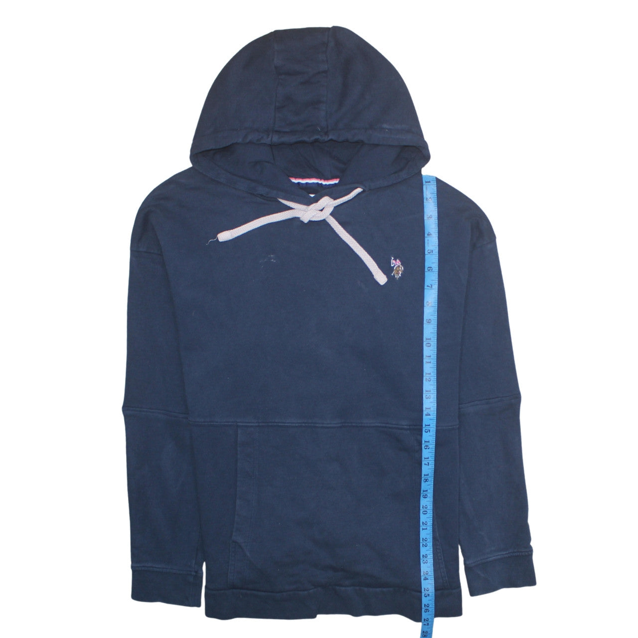 U.S. Polo Assn. Women Navy Blue Cotton 2XL Pullover Hoodie