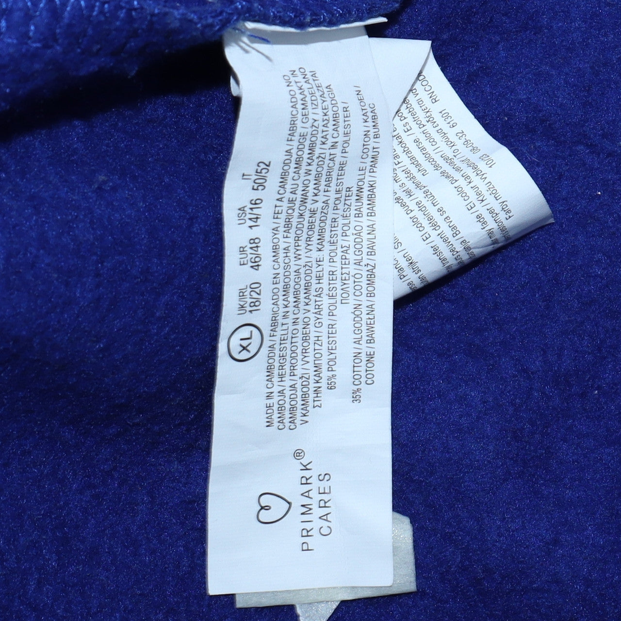 Primark NFL Women Blue XL Pullover Sweatshirt New York Giants