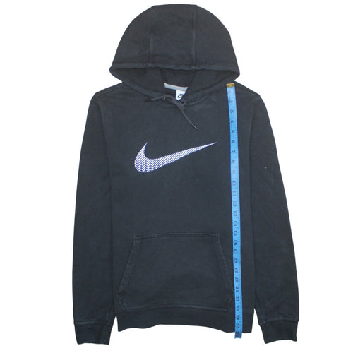 Nike Mens Black L Pullover Hoodie Graphic Logo Cotton Sweatshirt