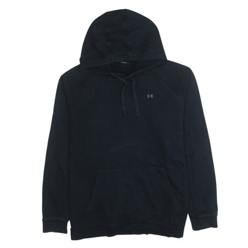 Under Armour Men’s Black 2XL Pullover Hoodie Regular Fit Logo Fleece