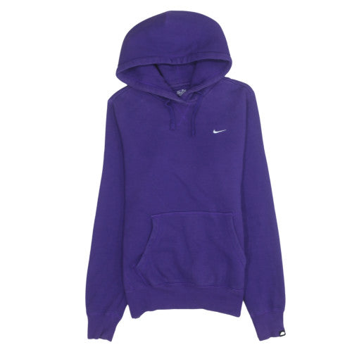 Nike Women's Purple Pullover Hoodie M Cotton Blend Athletic Dept