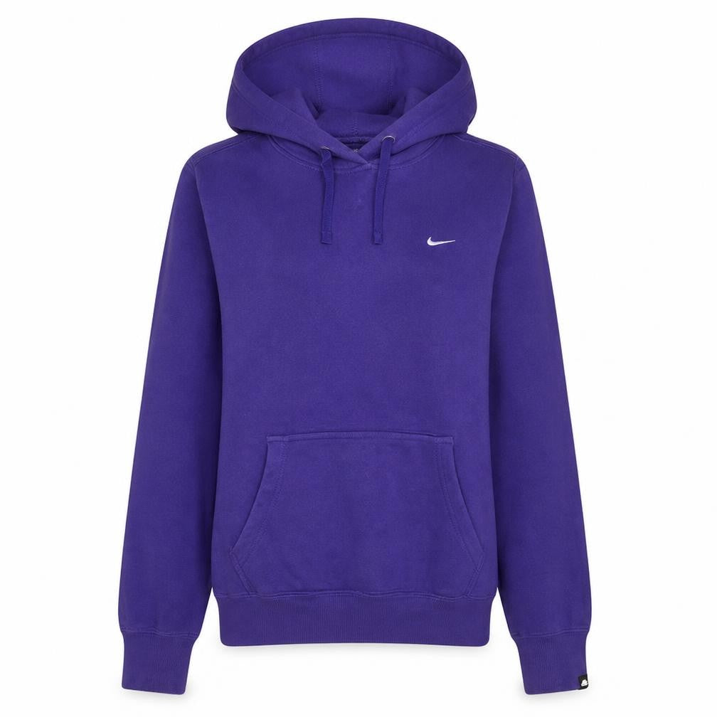 Front view of Nike Women's Purple Pullover Hoodie M Cotton Blend Athletic Dept