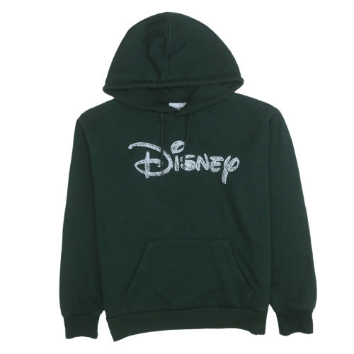 Disney Women's Green Pullover Hoodie Size S Fleece Sweatshirt