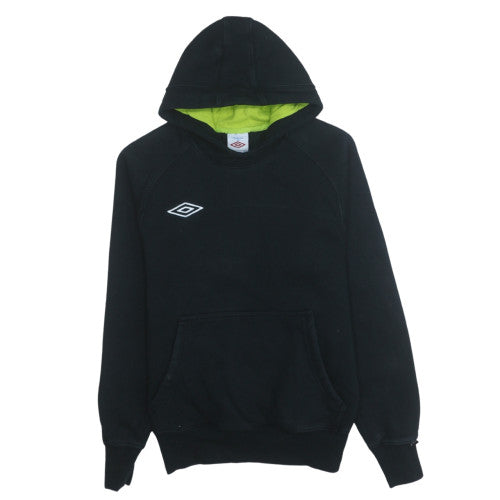 Umbro Men's Black Pullover Hoodie M Sports Fleece Sweatshirt