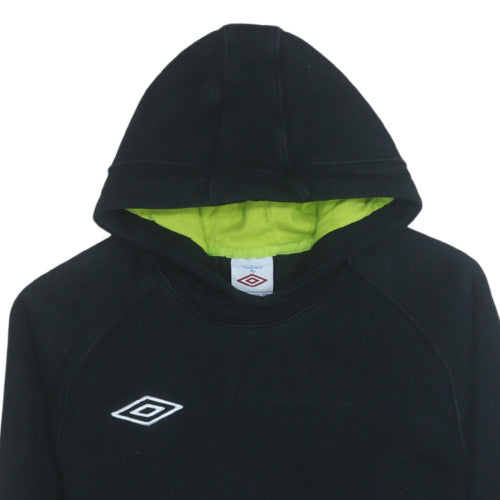 Umbro Men's Black Pullover Hoodie M Sports Fleece Sweatshirt