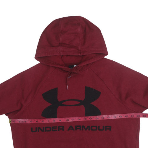 Under Armour Men's Red Pullover Hoodie M Logo Sportswear