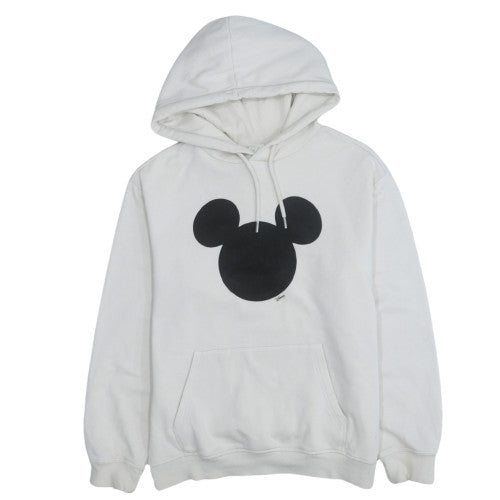 H&M Disney Women's White Mickey Mouse Pullover Hoodie XS