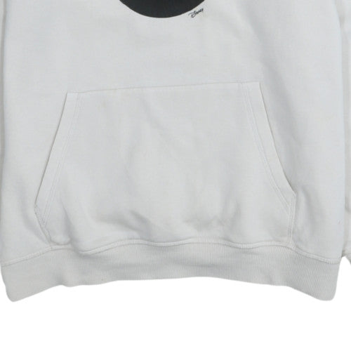H&M Disney Women's White Mickey Mouse Pullover Hoodie XS