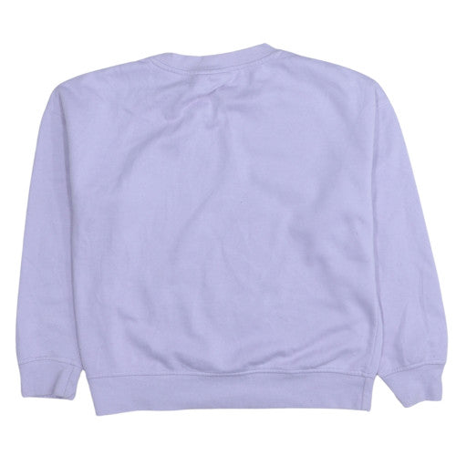 Disney Women Lilac Stitch Crew Neck Sweatshirt Size S 10/12