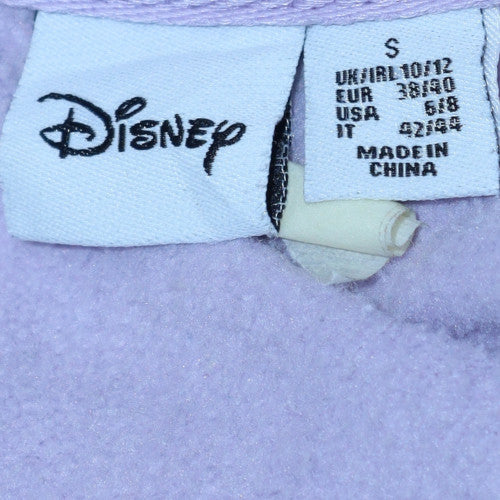Disney Women Lilac Stitch Crew Neck Sweatshirt Size S 10/12