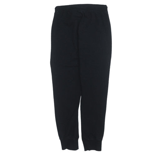 Champion Womens Black L Jogger Sweatpants Cotton Blend Drawstring