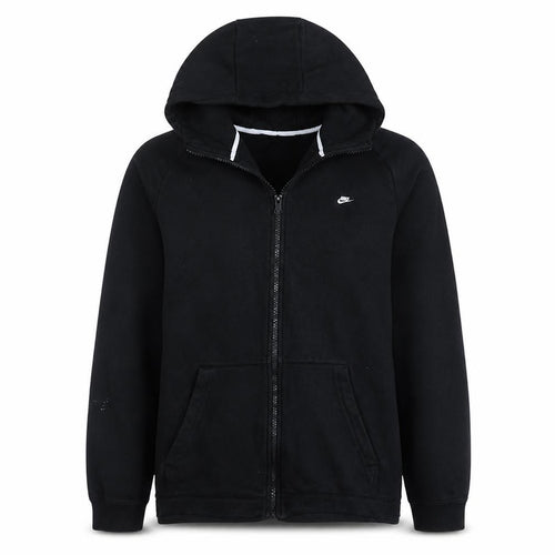 Nike Men's Black XL Full Zip Hoodie Sweatshirt with Logo