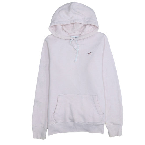 Hollister Womens Pink Pullover Hoodie Size M Relaxed Fit Casual Sweatshirt