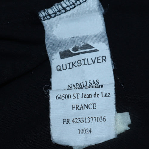 Quiksilver Men's Black Long Sleeve Graphic Surf Top Size M