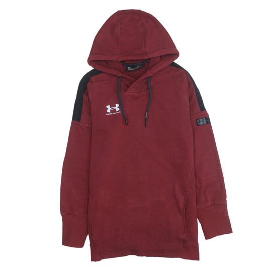 Under Armour Men's Red Pullover Hoodie Small Sports Fleece