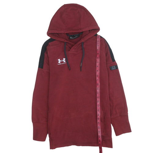 Under Armour Men's Red Pullover Hoodie Small Sports Fleece