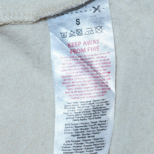 Disney Mickey Mouse Beige Hoodie Women's Small Pullover Sweatshirt