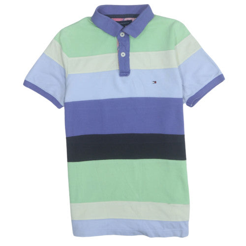 Tommy Hilfiger Men's Multicoloured Slim Fit Cotton Polo Shirt Size M