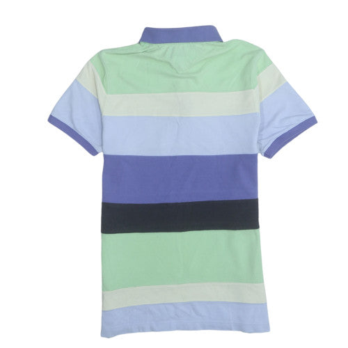 Tommy Hilfiger Men's Multicoloured Slim Fit Cotton Polo Shirt Size M