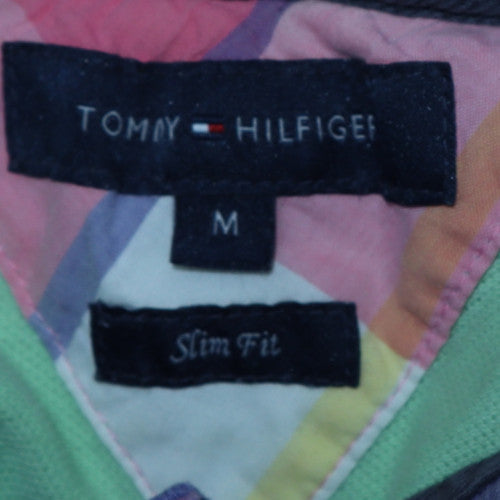 Tommy Hilfiger Men's Multicoloured Slim Fit Cotton Polo Shirt Size M