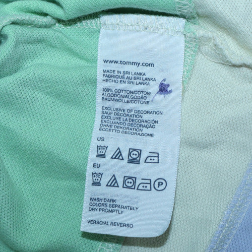 Tommy Hilfiger Men's Multicoloured Slim Fit Cotton Polo Shirt Size M