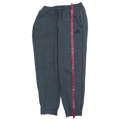 Adidas Mens Grey Fleece Jogger Trousers M Regular Fit Sportswear