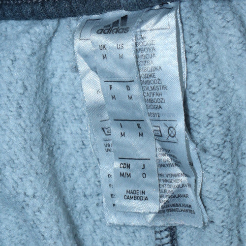 Adidas Mens Grey Fleece Jogger Trousers M Regular Fit Sportswear