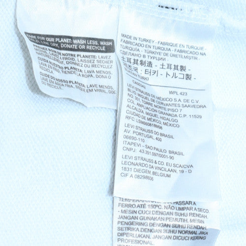 Levi's Men's White Pullover Hoodie S Regular Fit Graphic Fleece