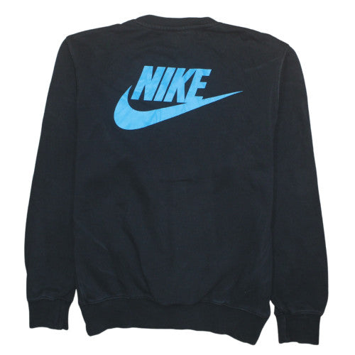 Nike Men's Black Graphic Logo Crew Neck Sweatshirt Size M