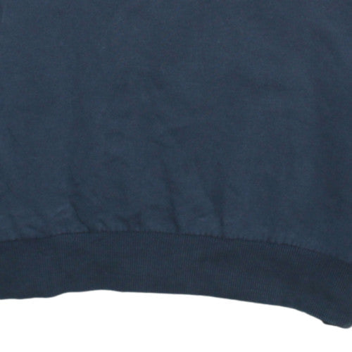 Adidas Men's Blue Crew Neck Pullover Sweatshirt L Regular Fit