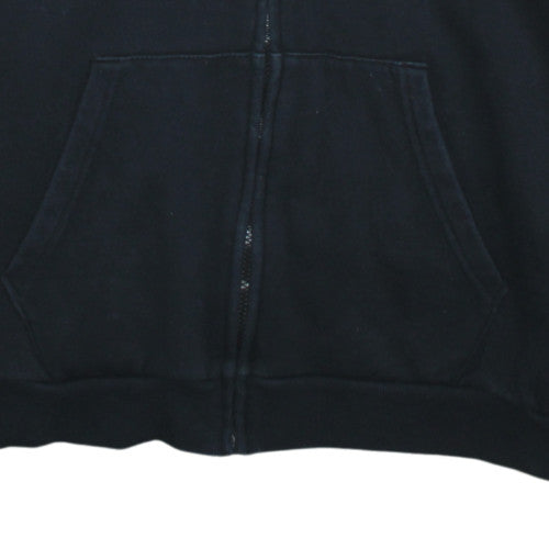 Puma Men's Black Full Zip Hoodie XL Logo Fleece Sweatshirt