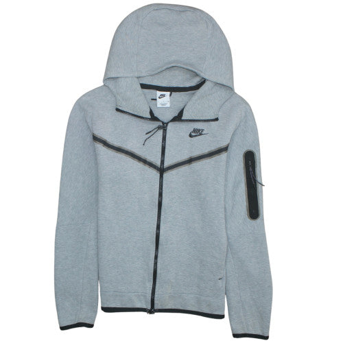 Nike Men's Grey Full Zip Hoodie Small Athletic Fit